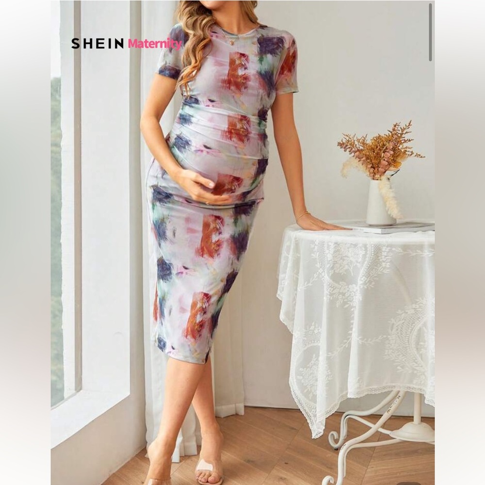 Maternity multicolor Midi Dress